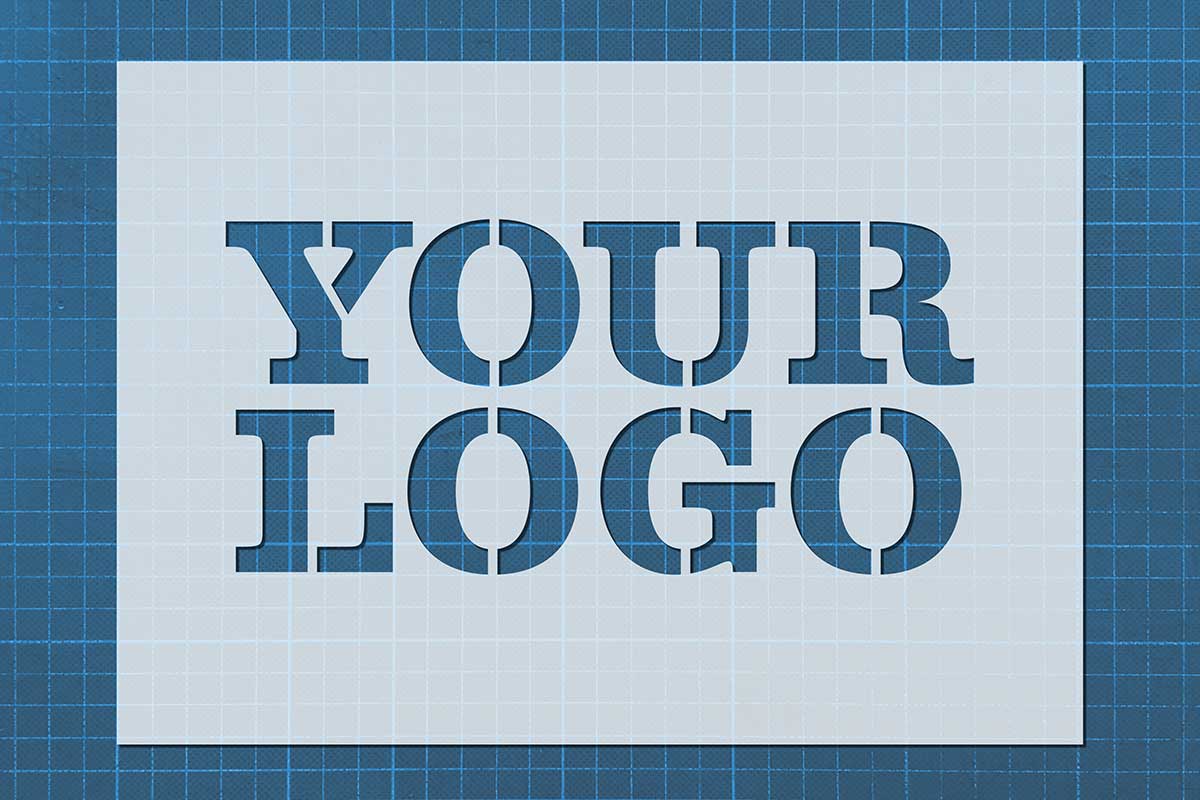 create your own custom stencil your logo