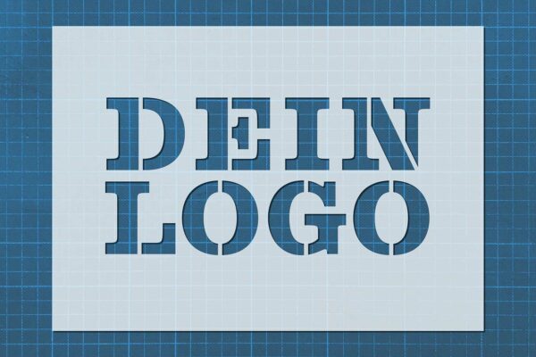 Gestalte deine individuelle Schablone Dein Logo