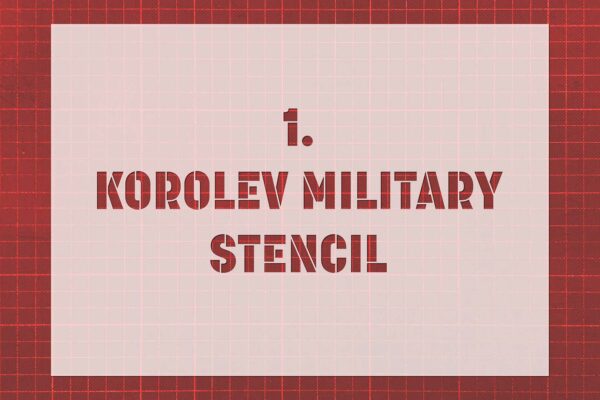 Font: Kororlev Military Stencil