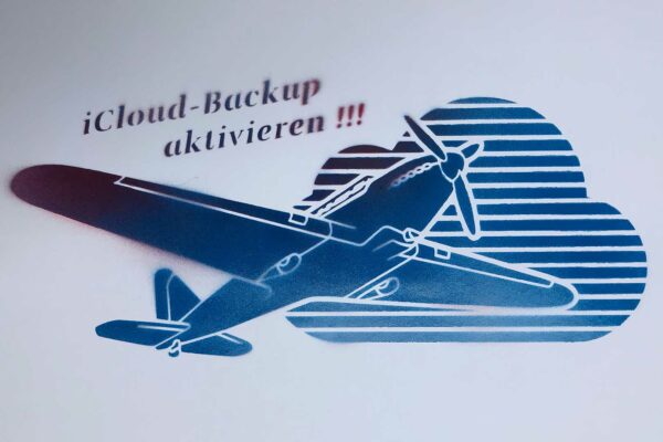 eigene Schablone Stencil and more Flugzeug