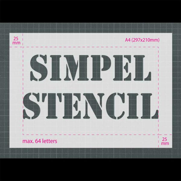 Simpel Stencil Maker Textschablone A4