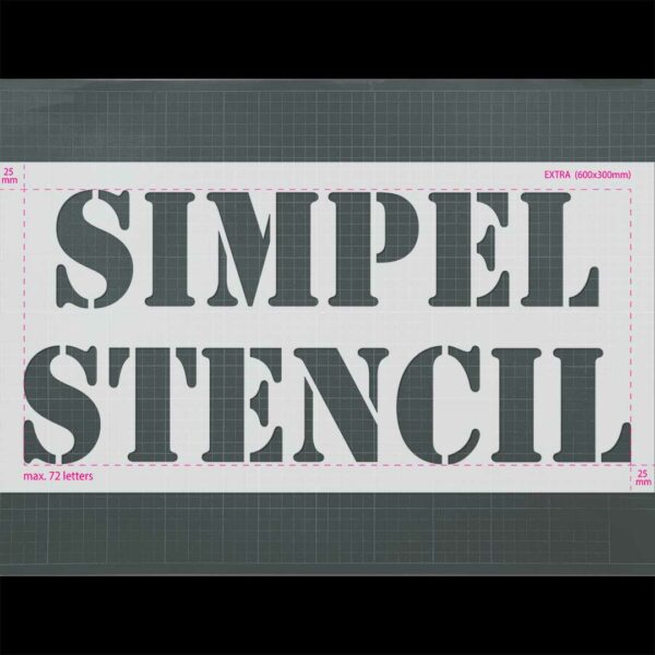 Simpel Stencil Maker Textschablone Extra
