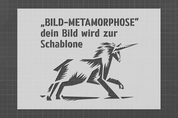 Bild zur Schablone Metamorphose - stencil and more