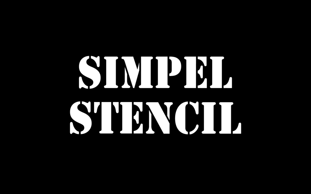Simpel Stencil Textschablone