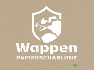 Papierschablone Wappen