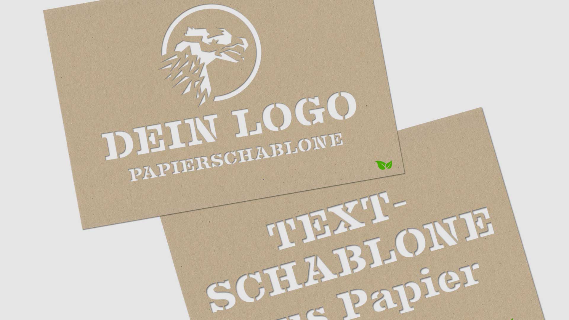 Papierschablonen aus Kraftpapier 225g