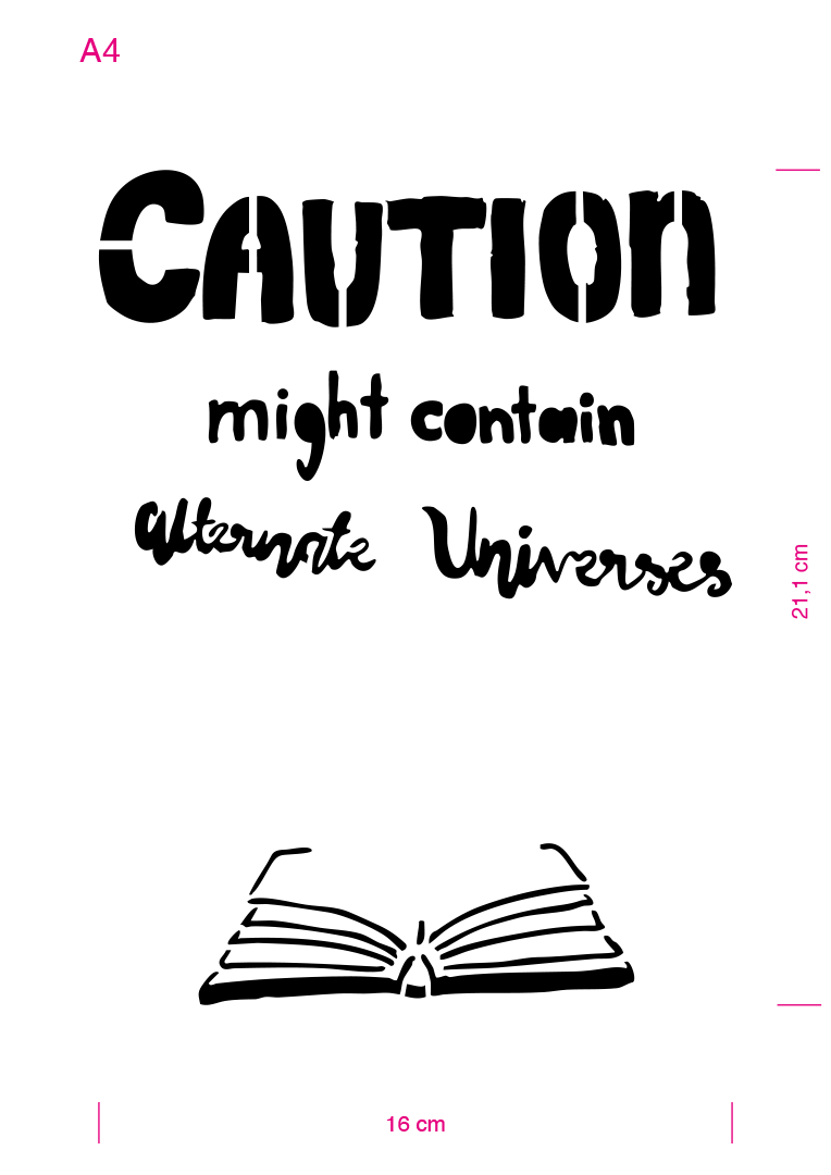 Individuelle Motiv Airbrush-Schablone #Angebot89 Caution