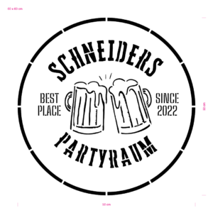 Individuelle Motiv Airbrush-Schablone #Angebot74 50x50cm