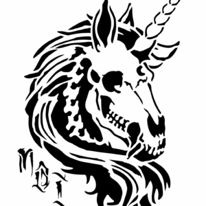 Individuelle Motiv Airbrush-Schablone #Angebot 601 Einhorn