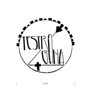 Individuelle Motiv Airbrush-Schablone #Angebot 112 Testrogona Logo