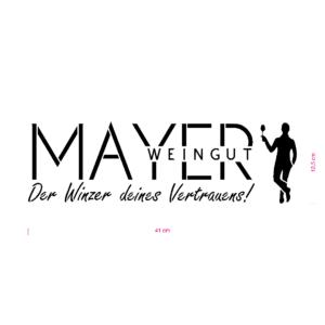 Individuelle Motiv Airbrush-Schablone #153 Mayer Weingut