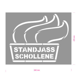 Individuelle Motiv Airbrush-Schablone #176 Standjass