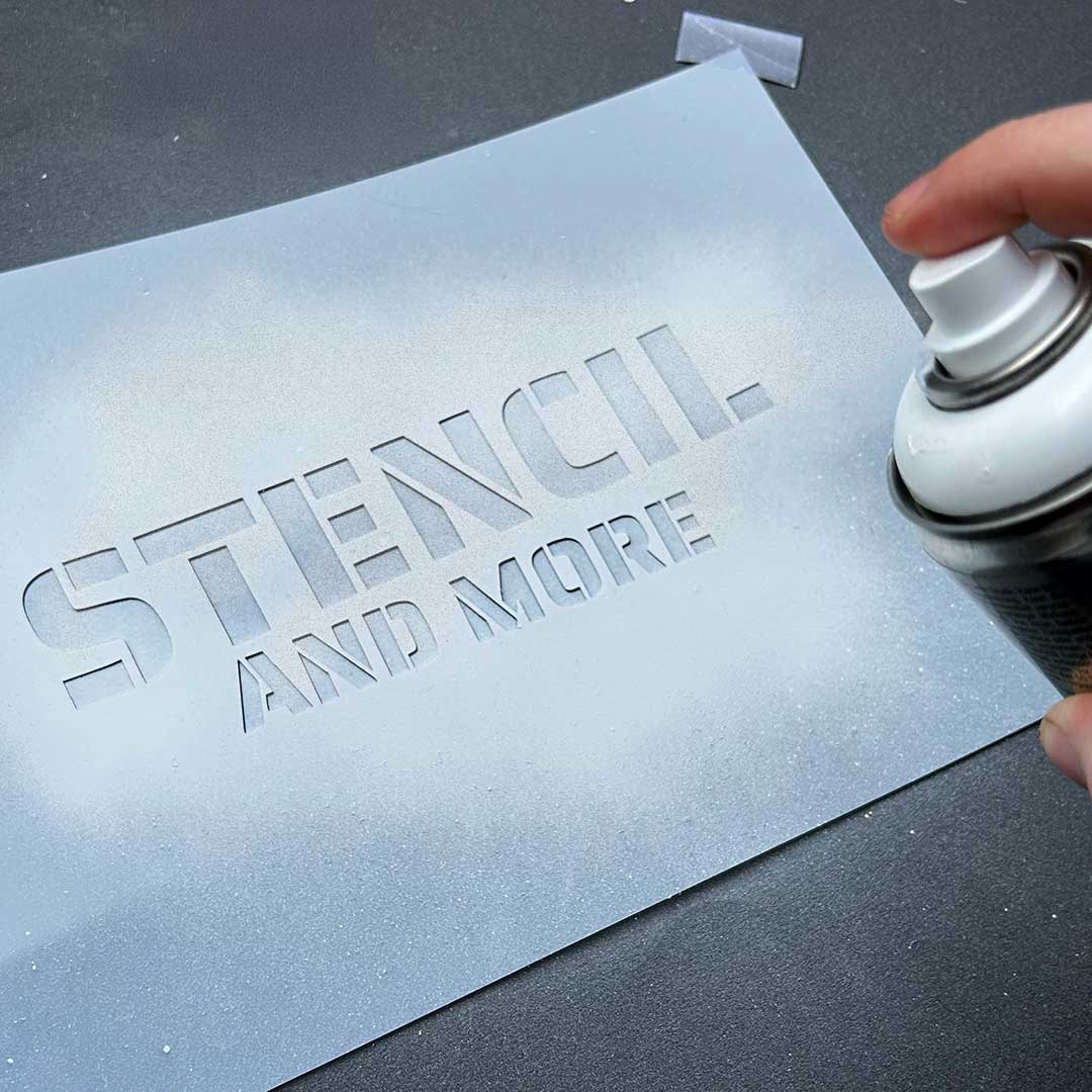 Individuelle Logoschablone – Sprühschablone für Firmen, Projekte & Street Art - Kriede, Tragetasche, Wand